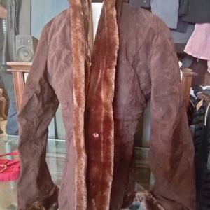 Alfani fur and leather jacket